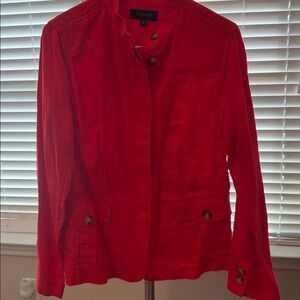 Talbots Red Utility Jacket